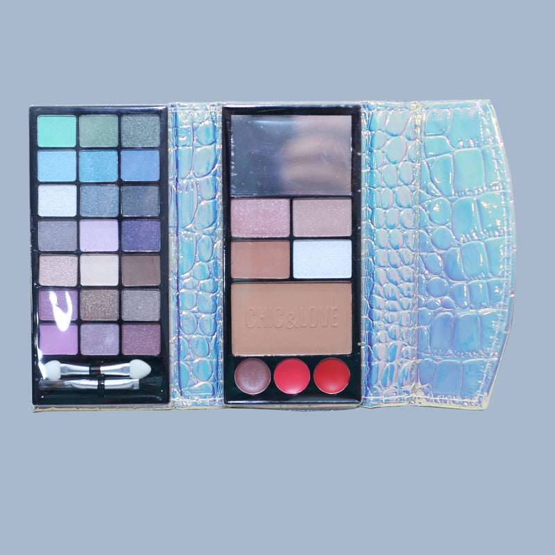 Small Makeup Kit Pouch Silver