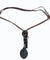 Oxidized Chrome Plated Racket Head Pendant﻿