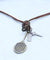 Oxidized Chrome Plated Racket Head Pendant﻿