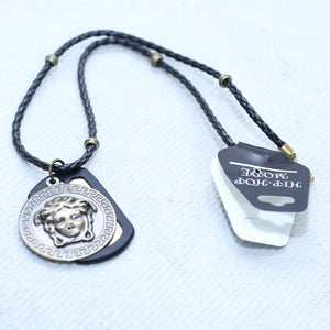 BRONZE MUMMY HEAD MEN NECKLACE/PENDANT
