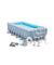 INTEX Prism frame Pool (3.0m x 1.75m x 0.8m) Rectangular With Filter Pump & Ladder