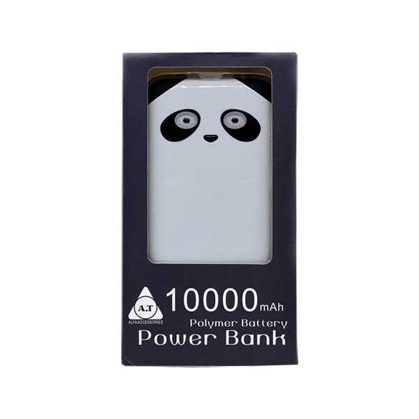 AT-Alfa 10000mAh Power bank white Panda