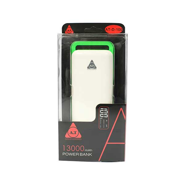 AT-Alfa 13000mAh Power Bank White D100