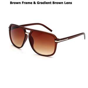 JackJad Fashion Men Cool Square Style Gradient Sunglasses