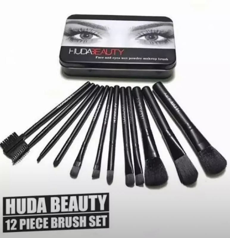 Huda Beauty 12 piece high quality Makeup Brush Set