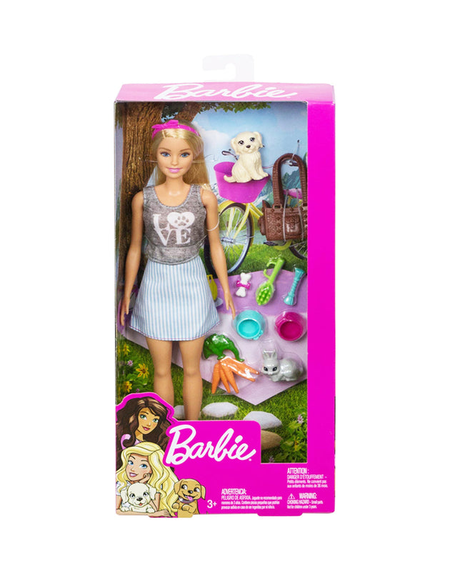 Barbie Dolls and Cute Animal Friends