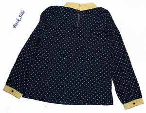 Short Length Top With Yellow Collar