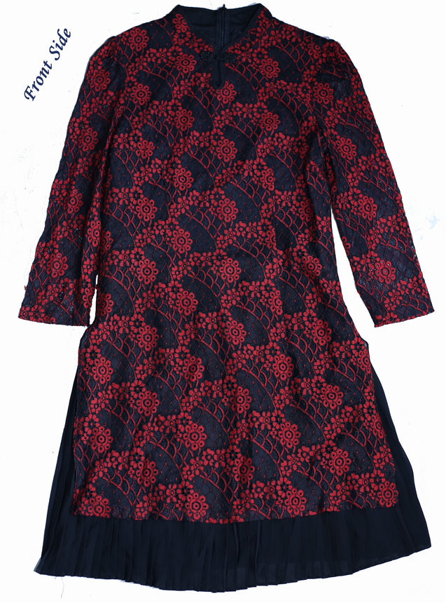 Beautiful Net Printed Full Length Top