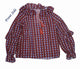 String Collar with Printed Top