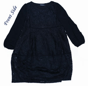 Long Length Fancy Black Frock