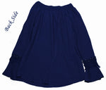 Short Length Flare Navy Blue Top