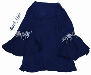 Short Length Navy Blue Top