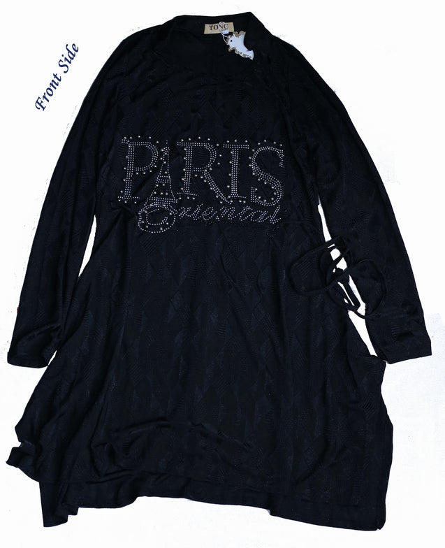 Long & Full Sleeve Black Top