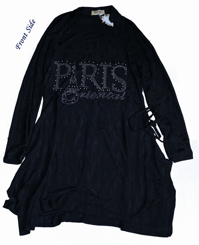 Long & Full Sleeve Black Top