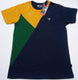 Navy Blue - Striped Crew Neck t-shirt