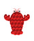 Pop It Red Shrimp Fidget Toy
