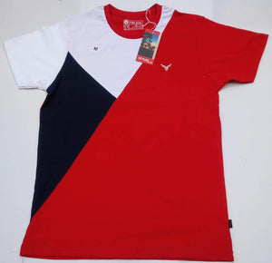 Red - Striped Crew Neck t-shirt