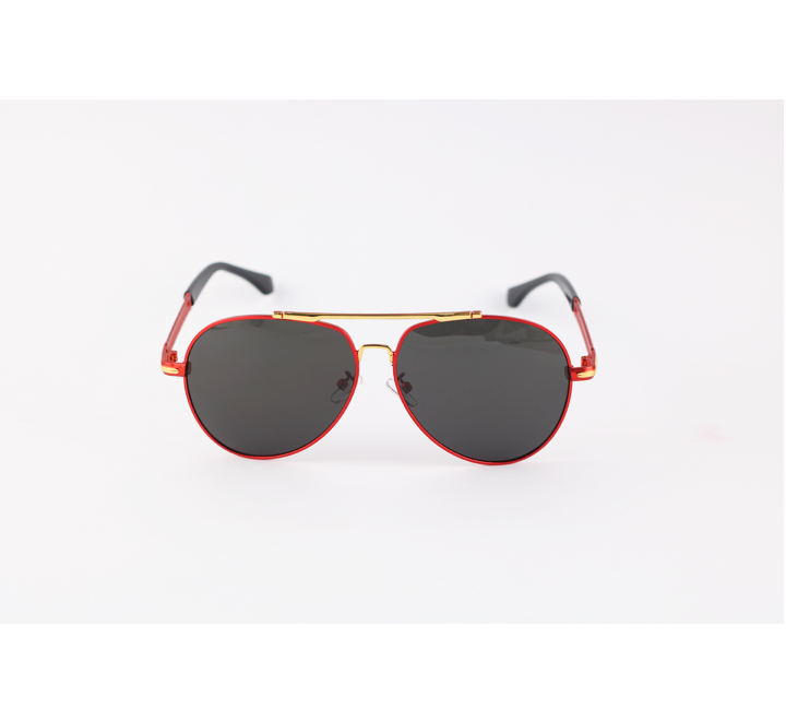 Cartier – Red&Black – Aviator Shape–Metal Polarized