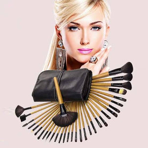 High quality Make up Brushes in pouch - Set of 32 brushes