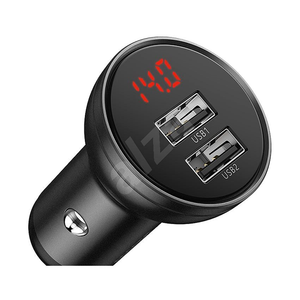 Baseus Digital Display Dual USB 4.8A Car Charger