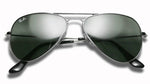 Ray B RB3026 Aviator Sunglasses - Silver