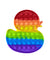 Pop It Rainbow Duck Fidget Toy