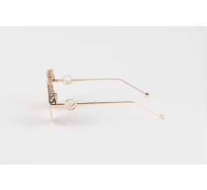 Fendi 58276 – Golden Brown – Metal – Sunglasses