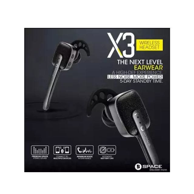 SPACE X3 WIRELESS HEADSET